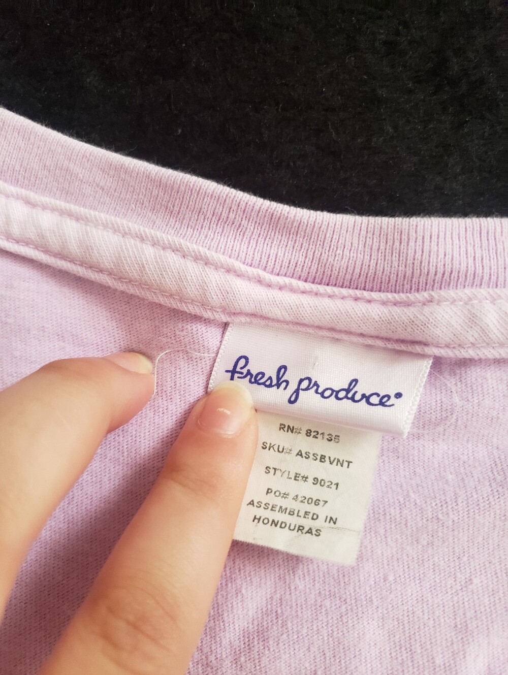 fresh produce Lavender Crewneck Multicolor Starfish Cotton Graphic Tee XL - Picture 6 of 9